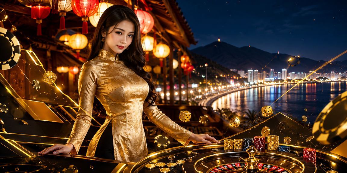 Người chơi trẻ xem thông tin cá cược trên điện thoại tại bãi biển Quy Nhơn